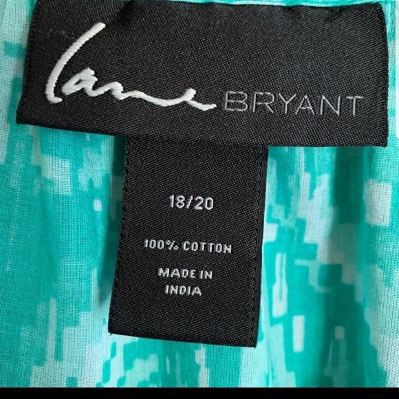 Lane Bryant 18/20 turquoise tunic top - Picture 3 of 6